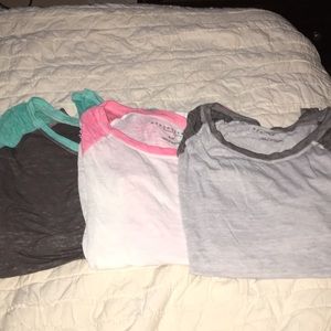 3 Aeropostale long sleeve tees